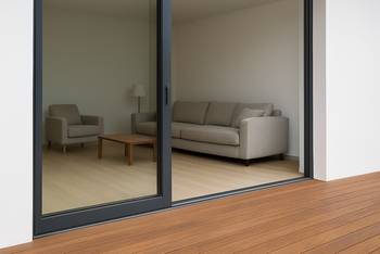 Baie vitrée sans seuil ou à seuil plat