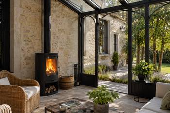 Peut-on installer un pôele à bois dans une véranda ?