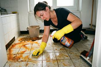 Enlever la rouille sur du carrelage tâché