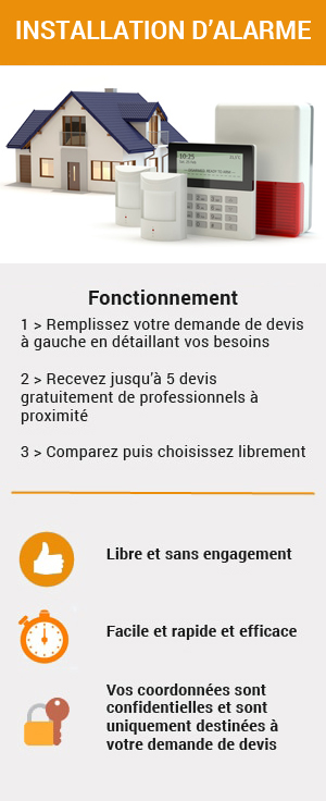 Obtenez plusieurs devis pour l'installation d'une alarme