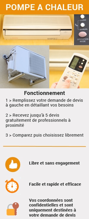 faites une demande de devis pour l'installation d'une pompe à chaleur