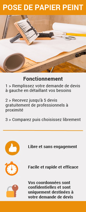 faites une demande de devis pour faire poser du papier peint