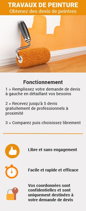 Recevez des devis de peintres pour vos travaux de peinture intérieure ou extérieure