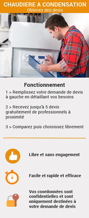 Obtenez plusieurs devis pour l'installation d'une chaudière à condensation