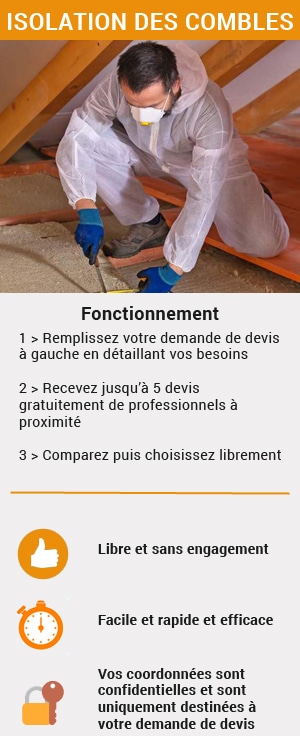 Faire une demande de devis pour l'isolation des combles