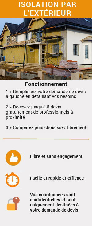 Obtenez plusieurs devis pour votre isolation par l'extérieur