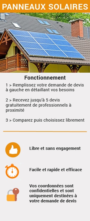 faites une demande de devis pour l'installation de panneaux photovoltaiques
