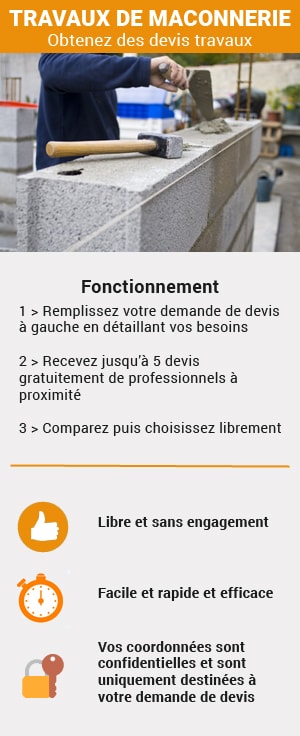 Recevez des devis de maçons pour vos travaux de maçonnerie